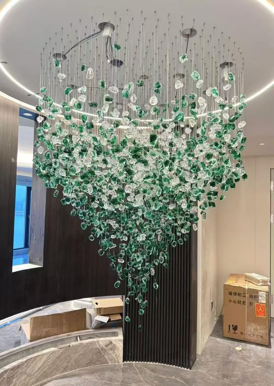 Blue Lotus Chandelier